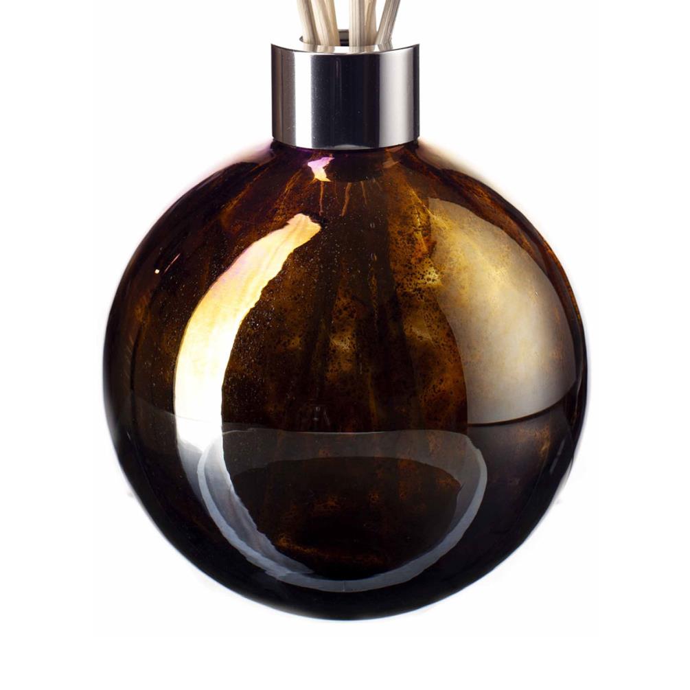 Amelia Art Glass Solid Metallic Bronze Sphere Reed Diffuser Extra Image 1